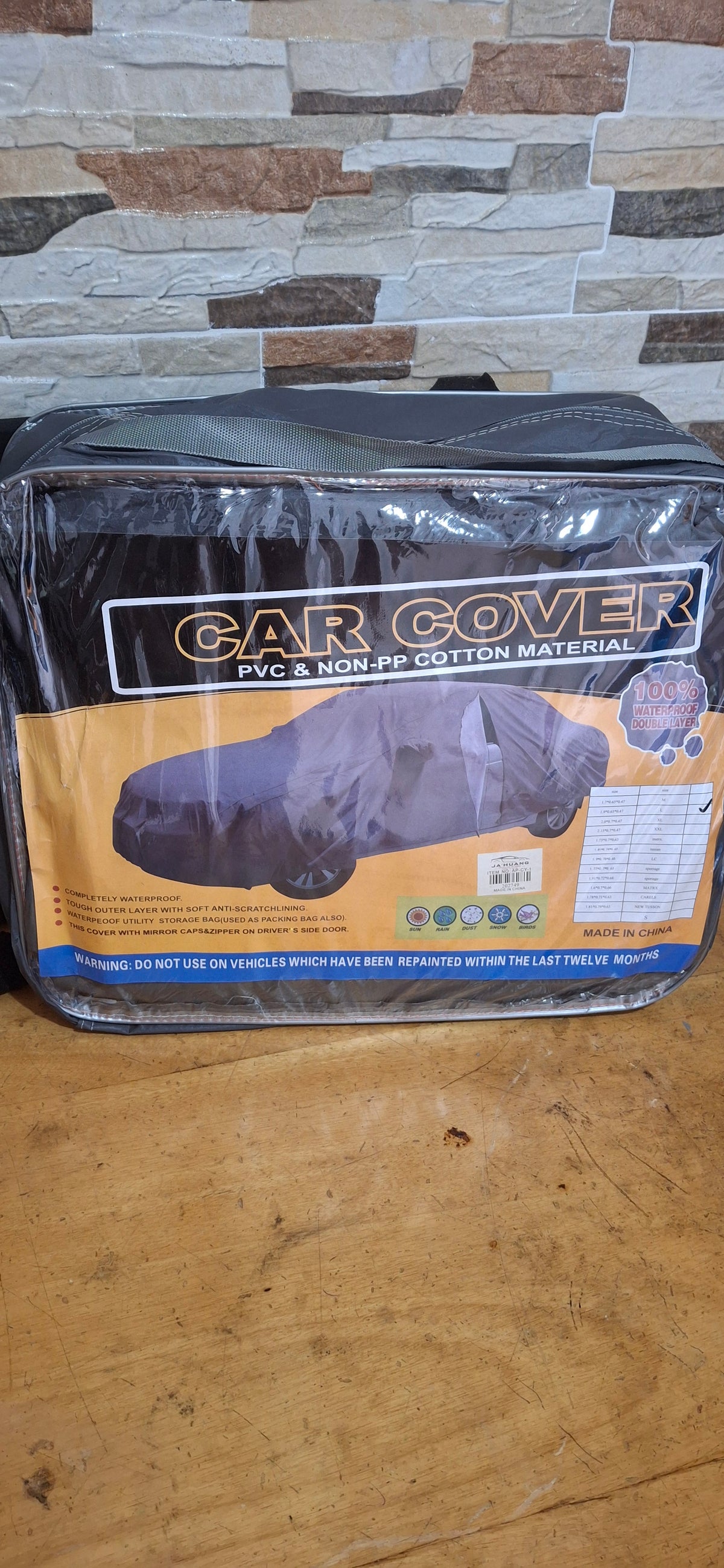 Cover de carro doble capa con argodon varios tamaño